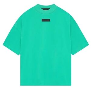 New T-Shirt "Essentials Fear Of God" Mint Leaf Green Men's Size 2XL